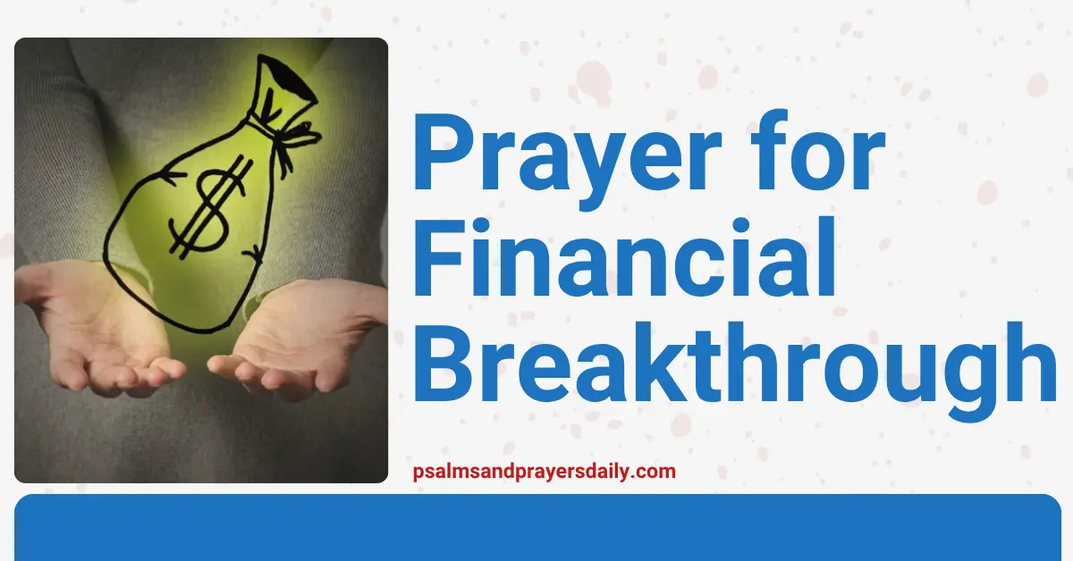 Prayer for financial breakthrough