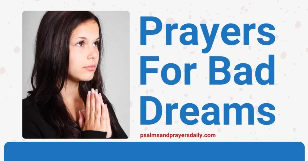 prayers for bad dreams