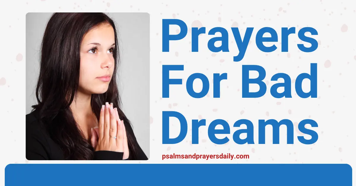 prayers for bad dreams