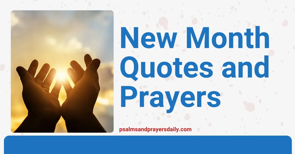 New Month Quotes and Prayers