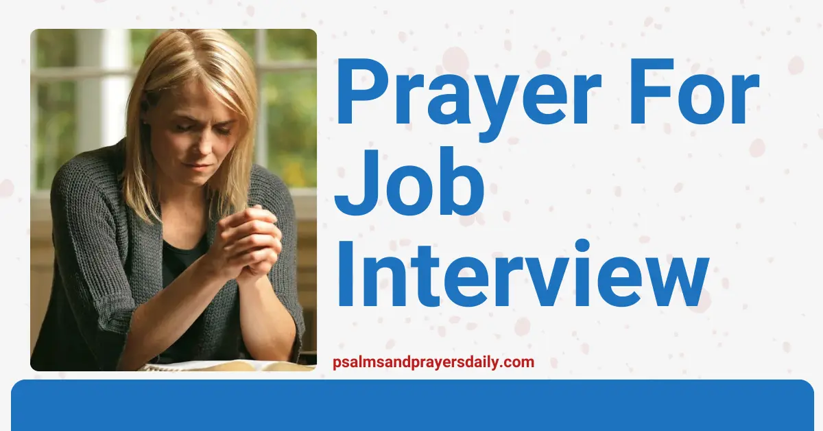 Prayer for Job Interview