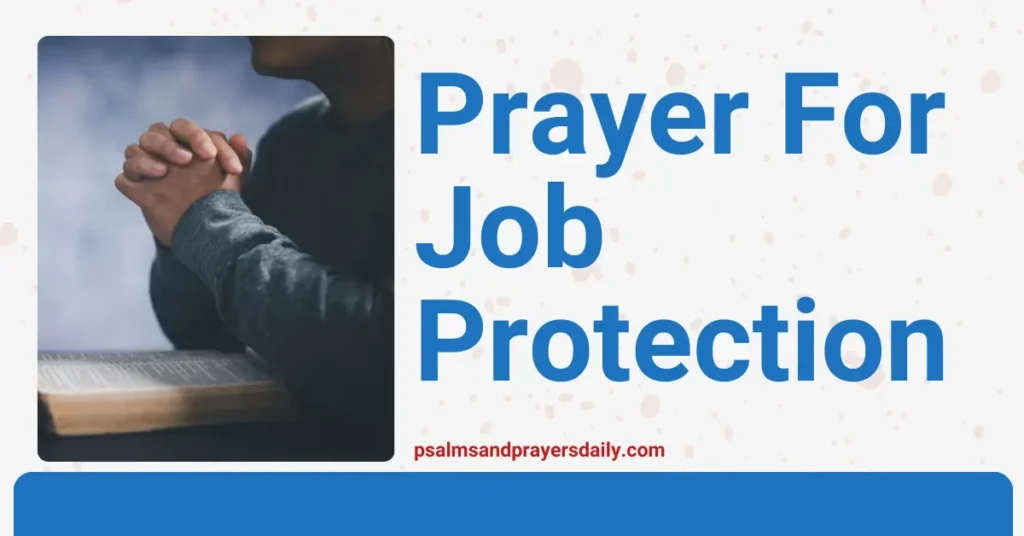 prayer for job protection