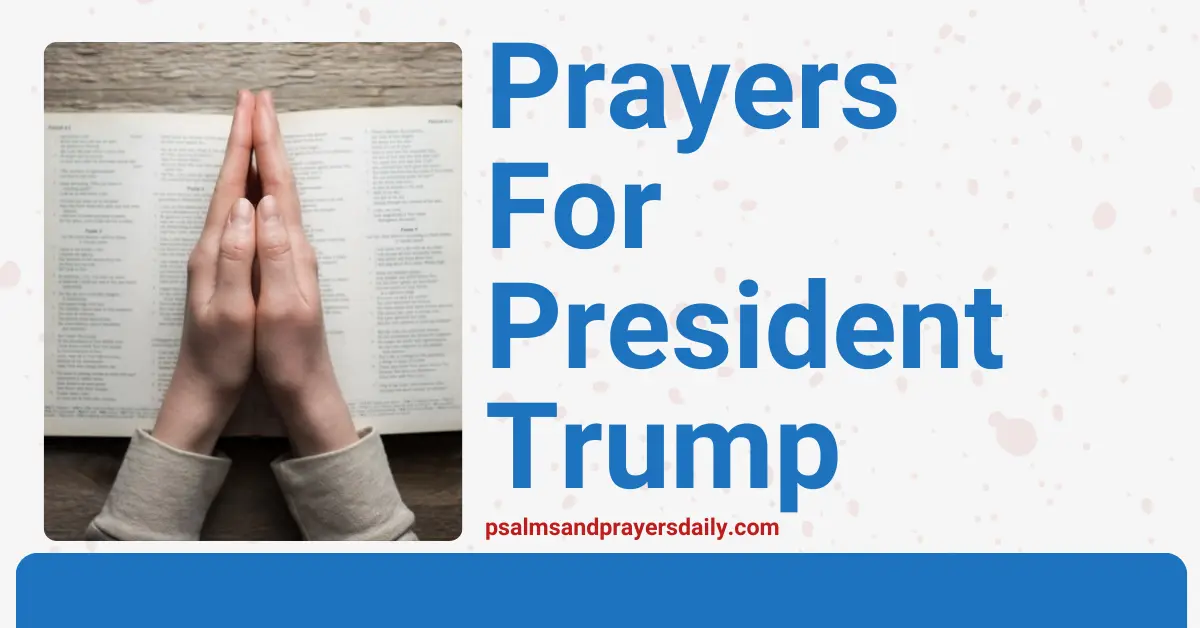prayers for President Trump