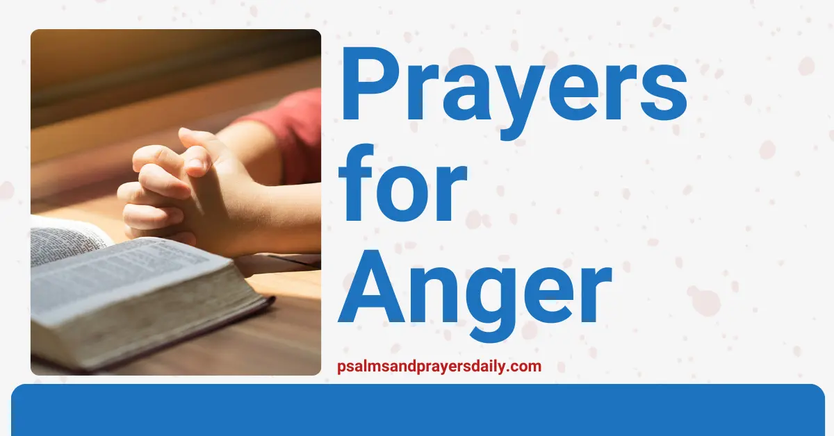 prayers for anger