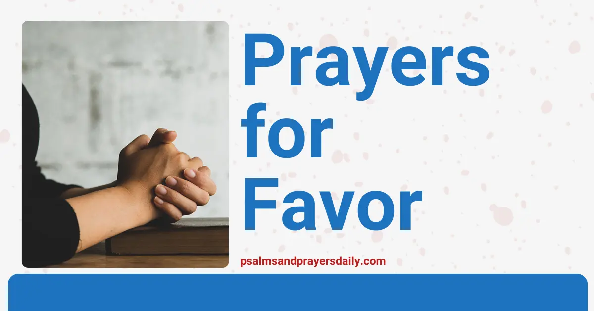prayers for favor
