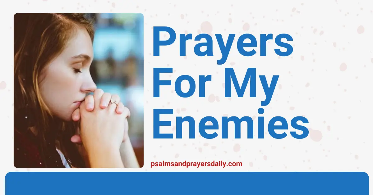 prayers for my enemies
