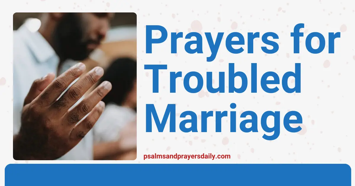 prayers for troubled marriage