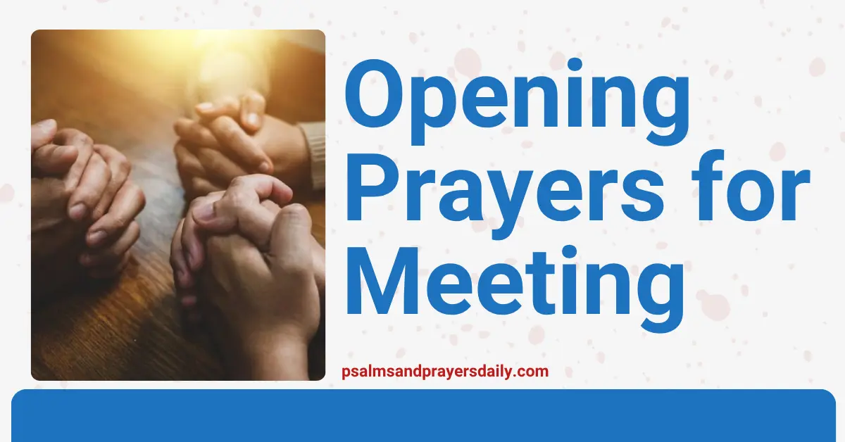 opening prayers for meeting